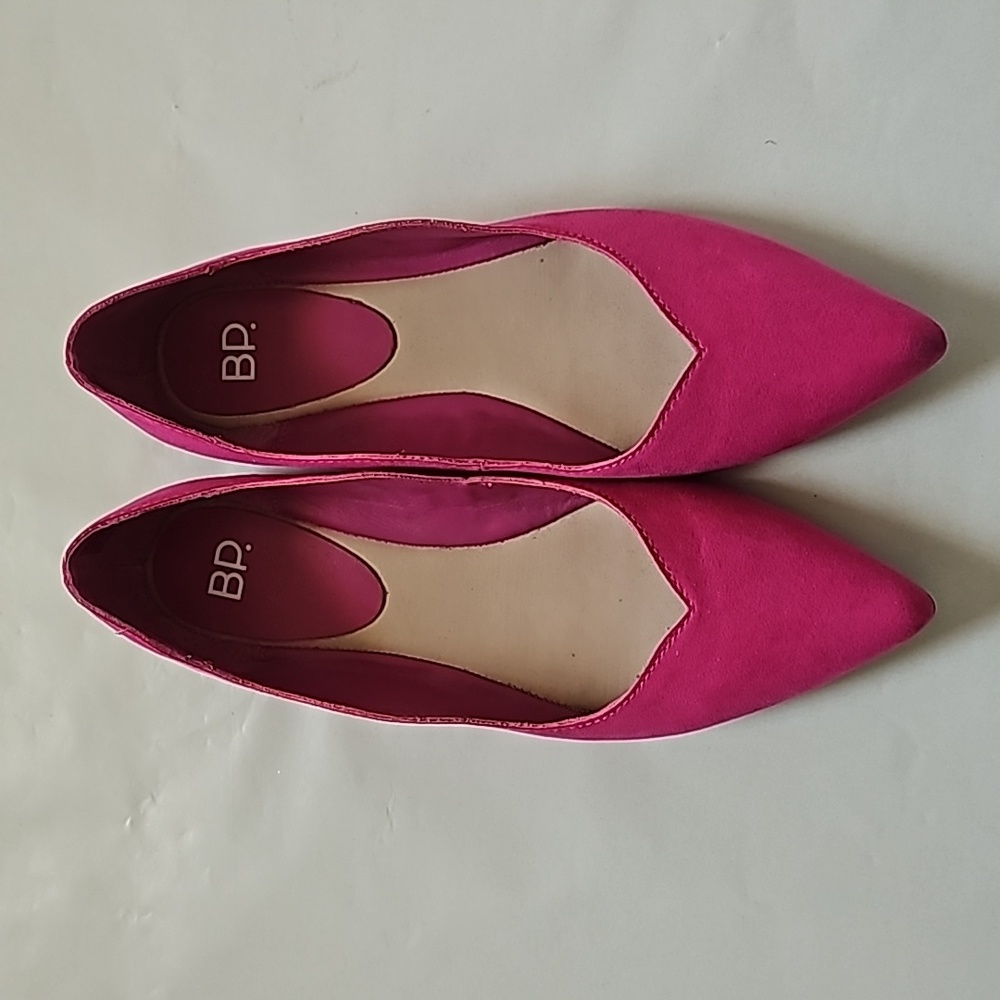 BP. Women's Pointed Flats in Pink, Women's 8.5M